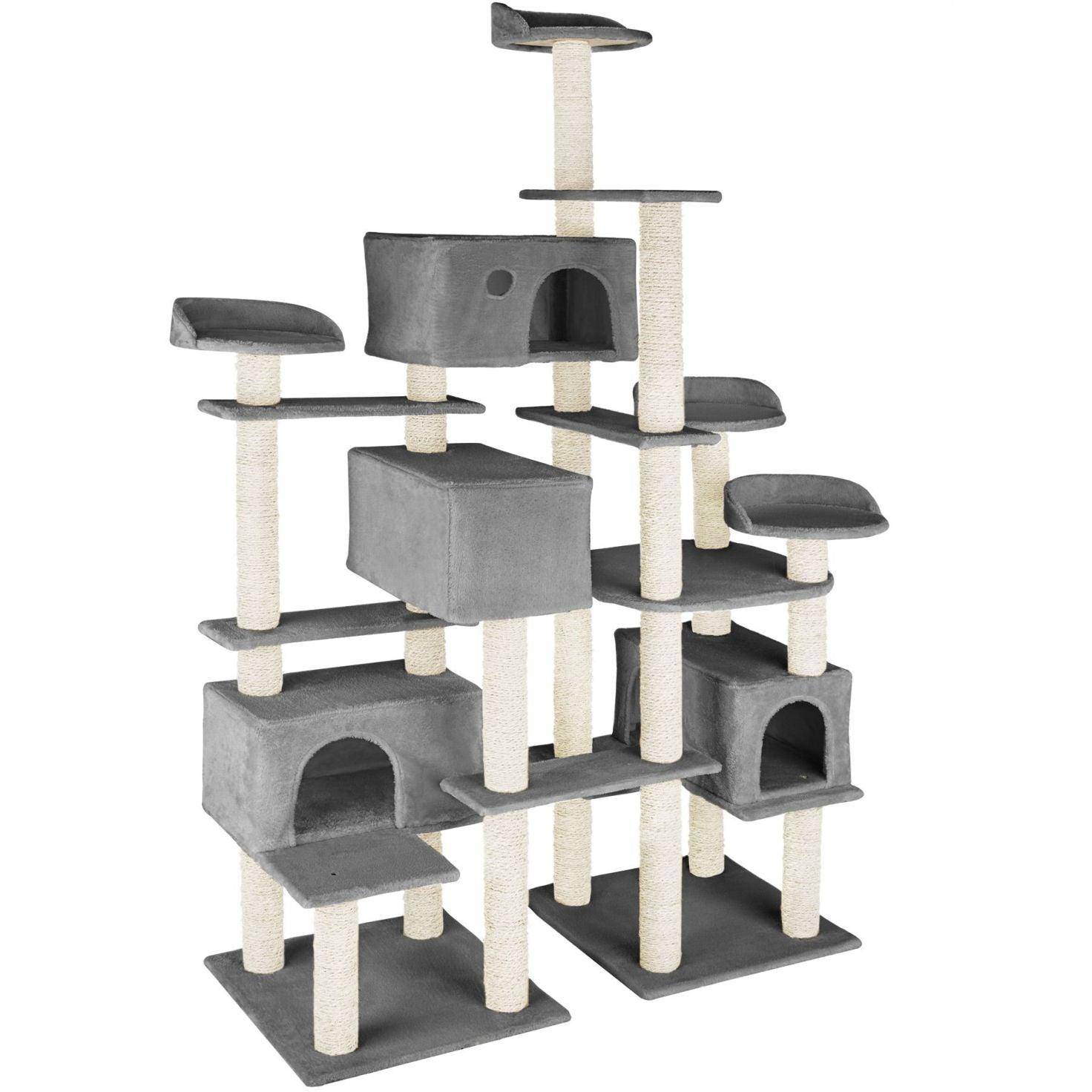 Helloshop26 - Arbre à chat 214 cm gris - Imagen 2