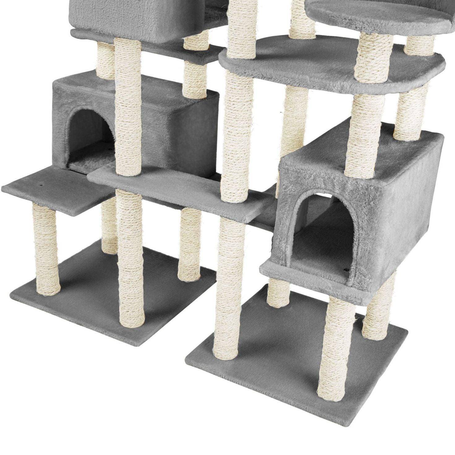 Helloshop26 - Arbre à chat 214 cm gris - Imagen 3