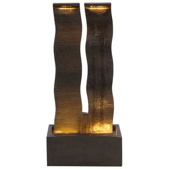 Beliani - Fontaine décorative Résine Marron SUNLINE - Beliani - Image 2