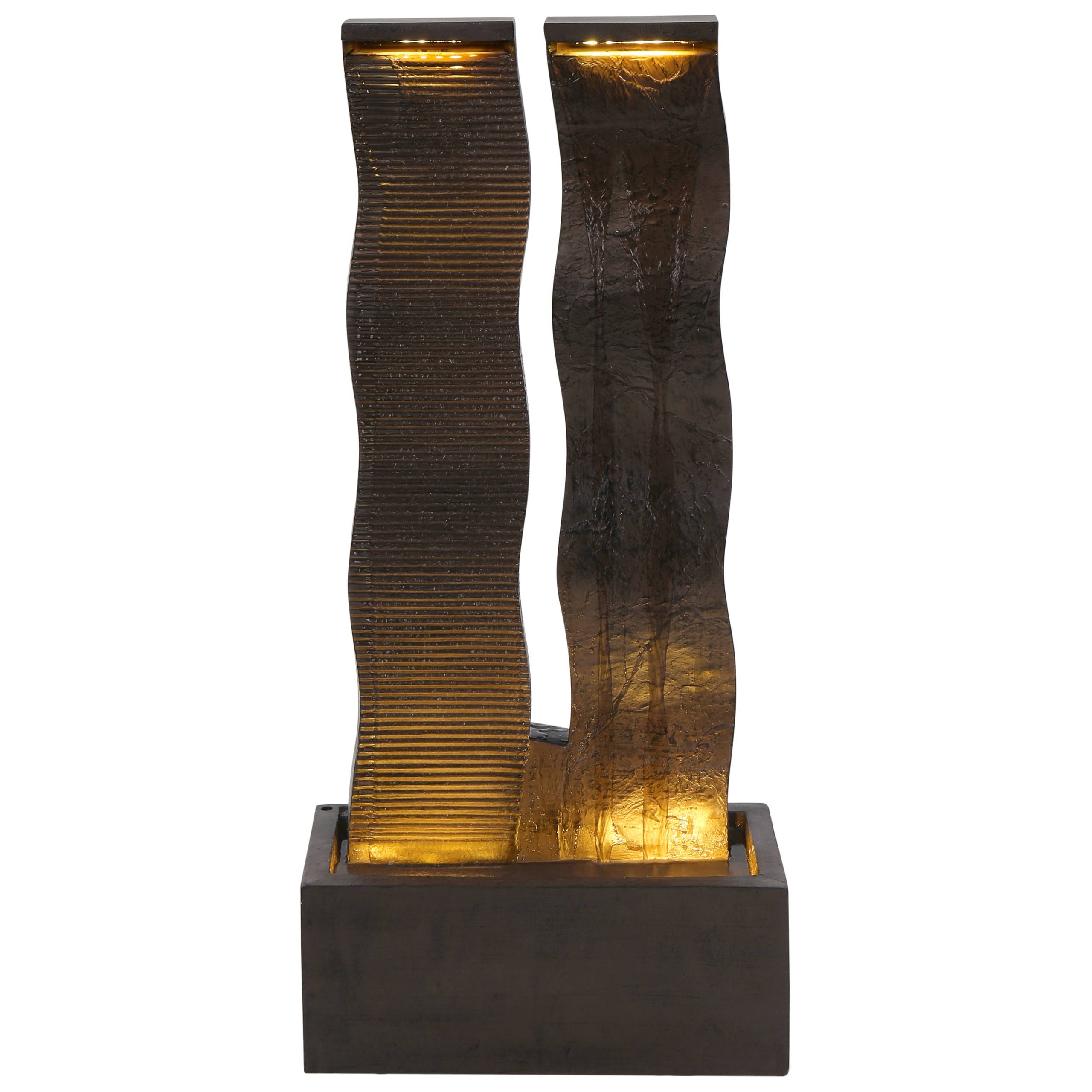 Beliani - Fontaine décorative Résine Marron SUNLINE - Beliani - Image 2