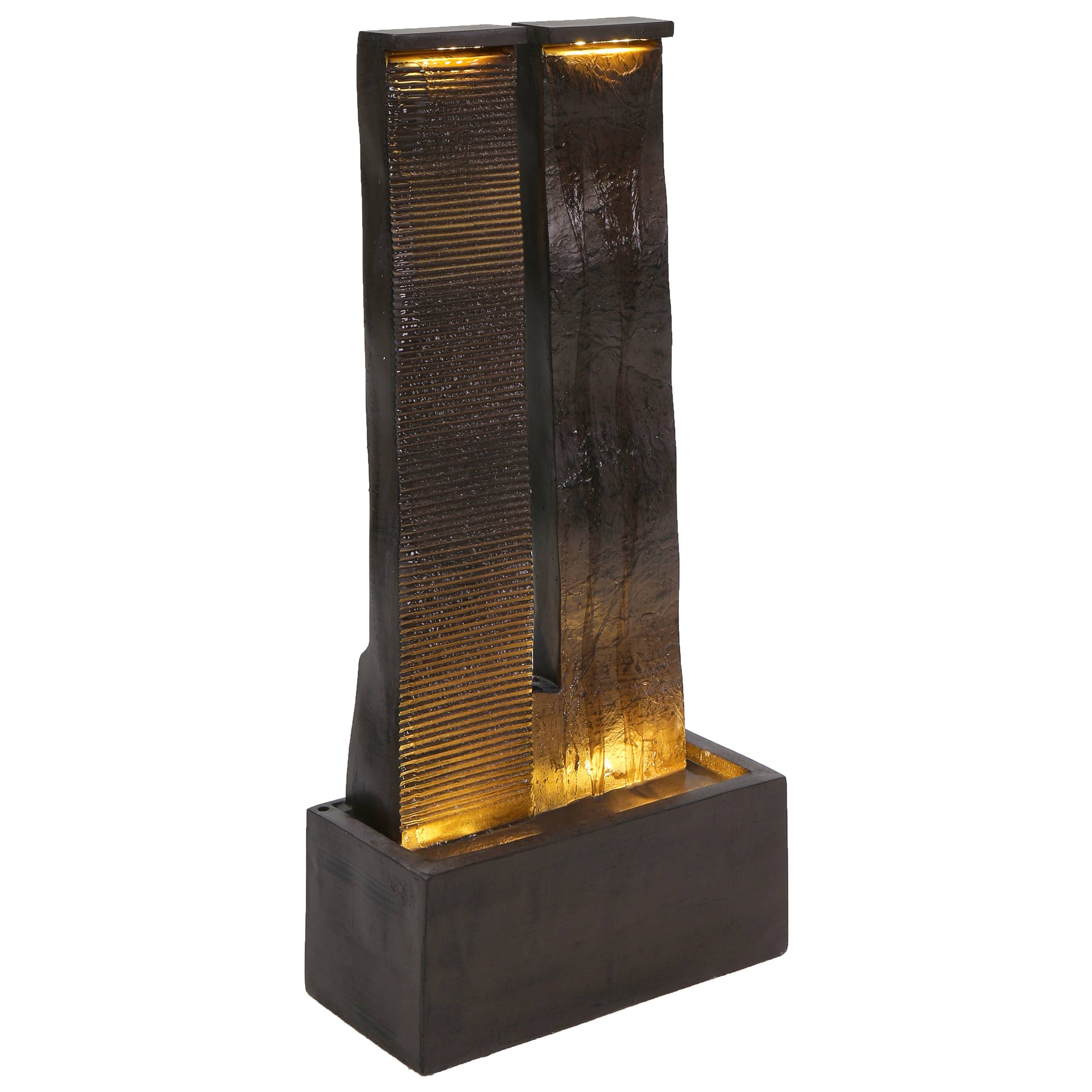 Beliani - Fontaine décorative Résine Marron SUNLINE - Beliani - Image 5