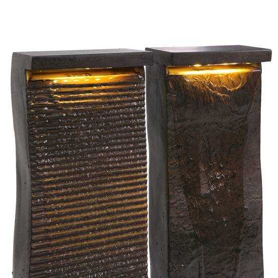 Beliani - Fontaine décorative Résine Marron SUNLINE - Beliani - Image 8
