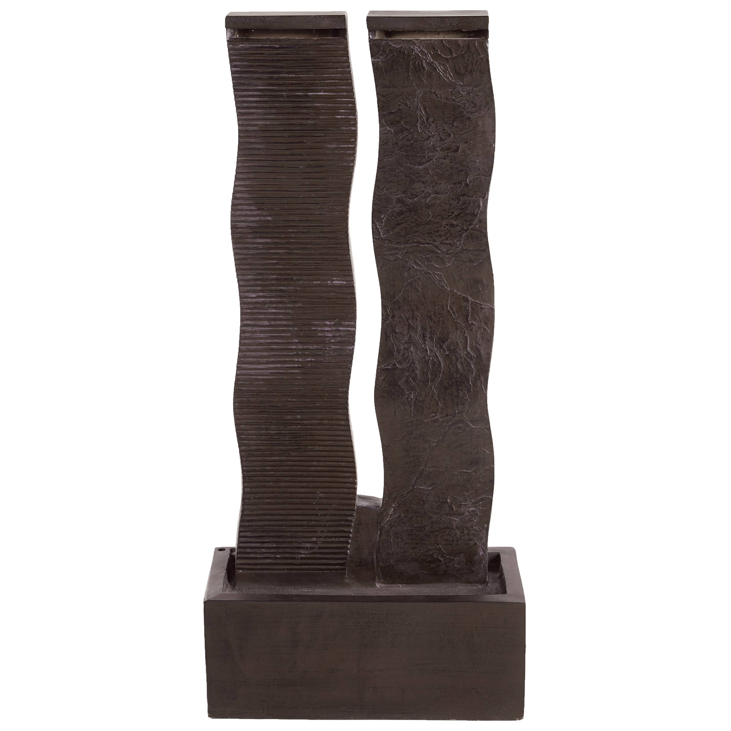 Beliani - Fontaine décorative Résine Marron SUNLINE - Beliani - Image 4
