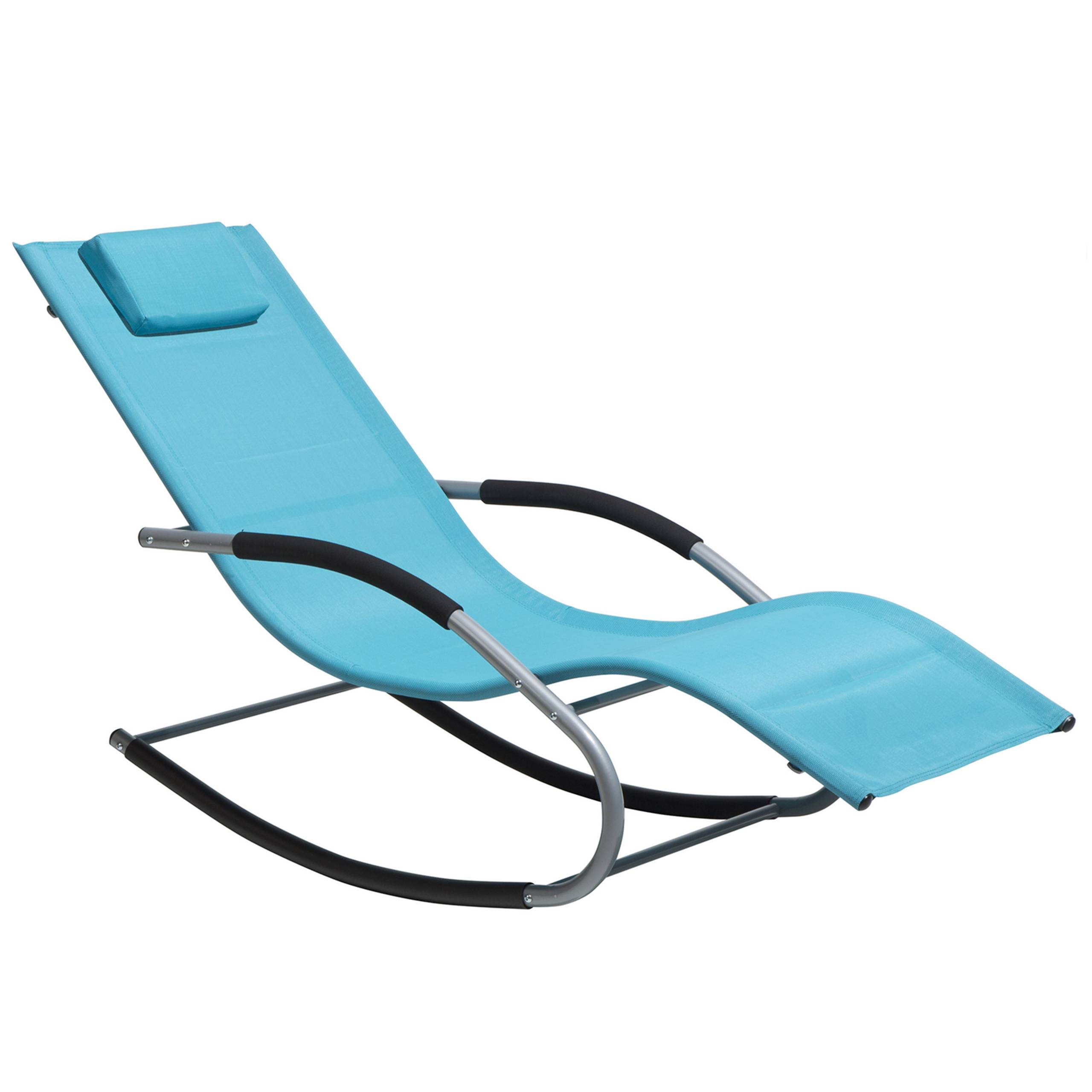 Beliani - Chaise longue Acier Turquoise CARANO - Beliani - Imagen 2