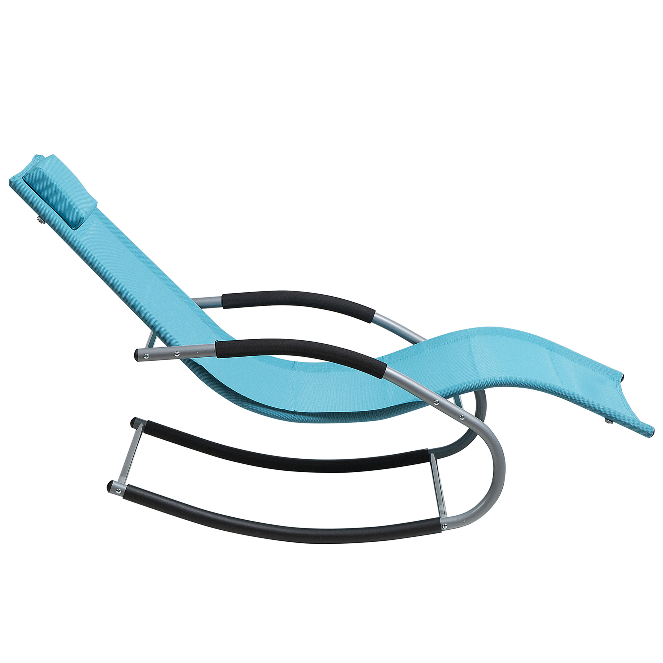 Beliani - Chaise longue Acier Turquoise CARANO - Beliani - Imagen 6