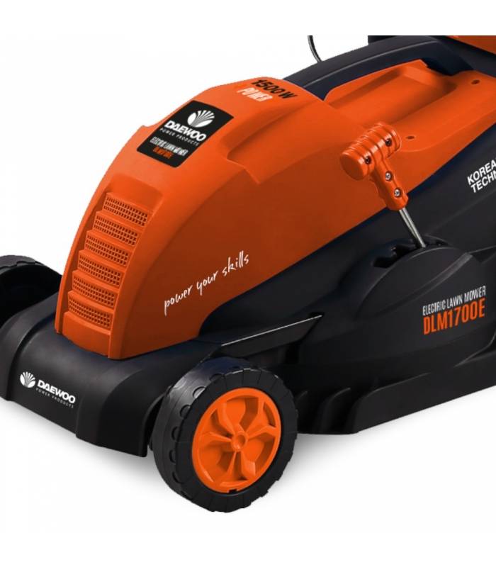 Tondeuse électrique filaire DAEWOO 1500W pour jardin jusqu'à 500m², Lame 36cm, Sac de 50L - DLM1700E - Image 2