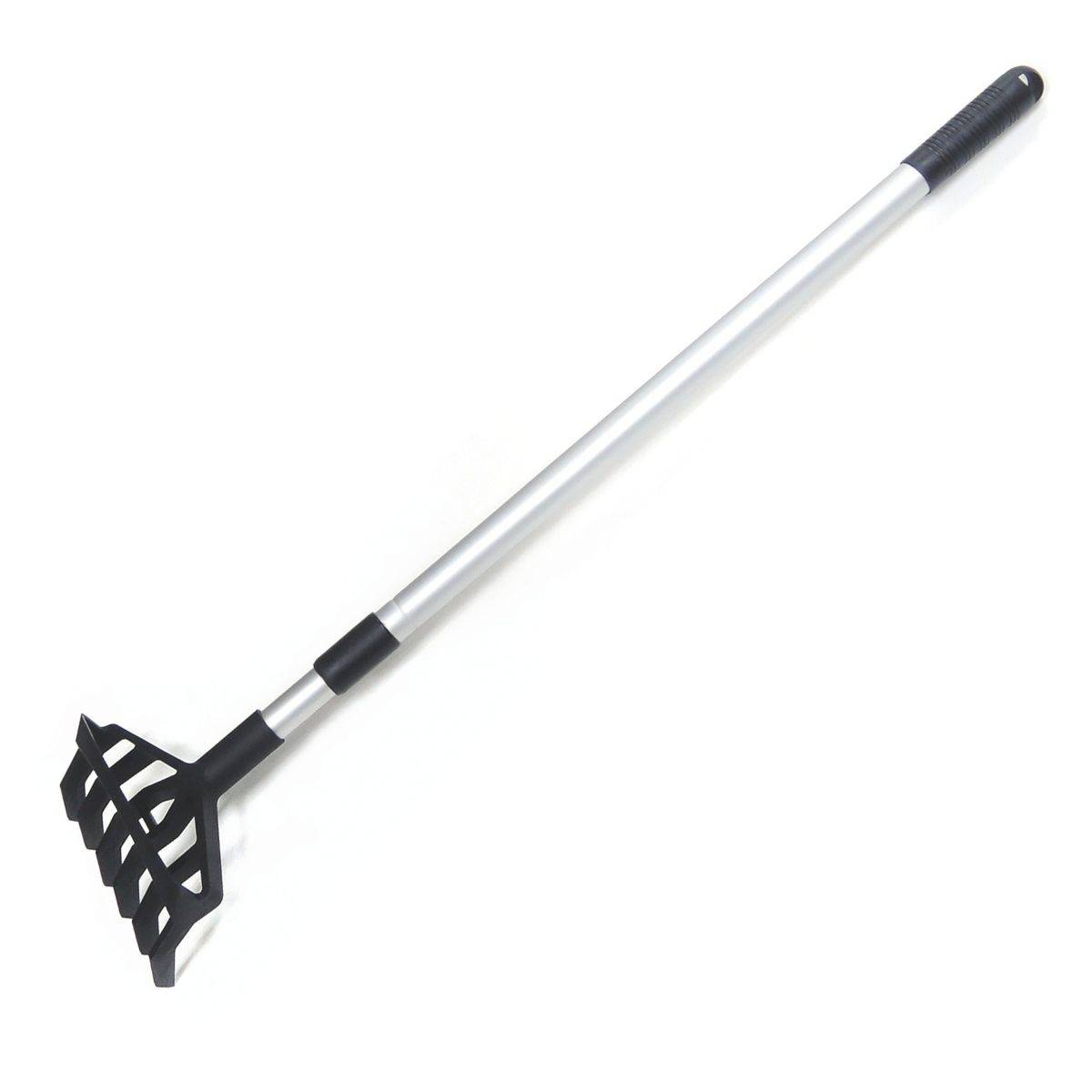 Rateau de jardin Desherbeur manuel Manche téléscopique 91-146cm - Râteau de Désherbage jardin 6 dents Allées Potager KZ GARDEN