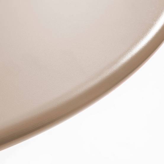 Oviala - Ensemble table ronde et 2 chaises de jardin bistrot en métal taupe Palavas - Oviala - Imagen 4