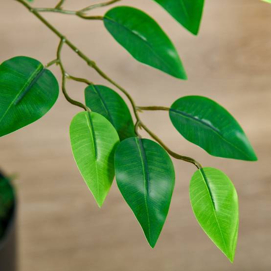 Ficus Artificiel Plastique Branches Modulables Décoration Intérieure Vert 135cm - ComfortXL Outdoor Living - Image 10
