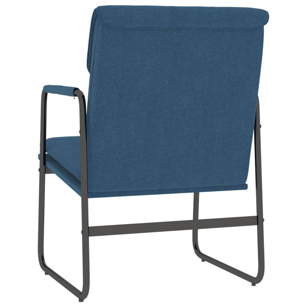 Maison Chic - Chaise longue | Transat | Bain de soleil Bleu 55x64x80 cm Tissu - Image 5