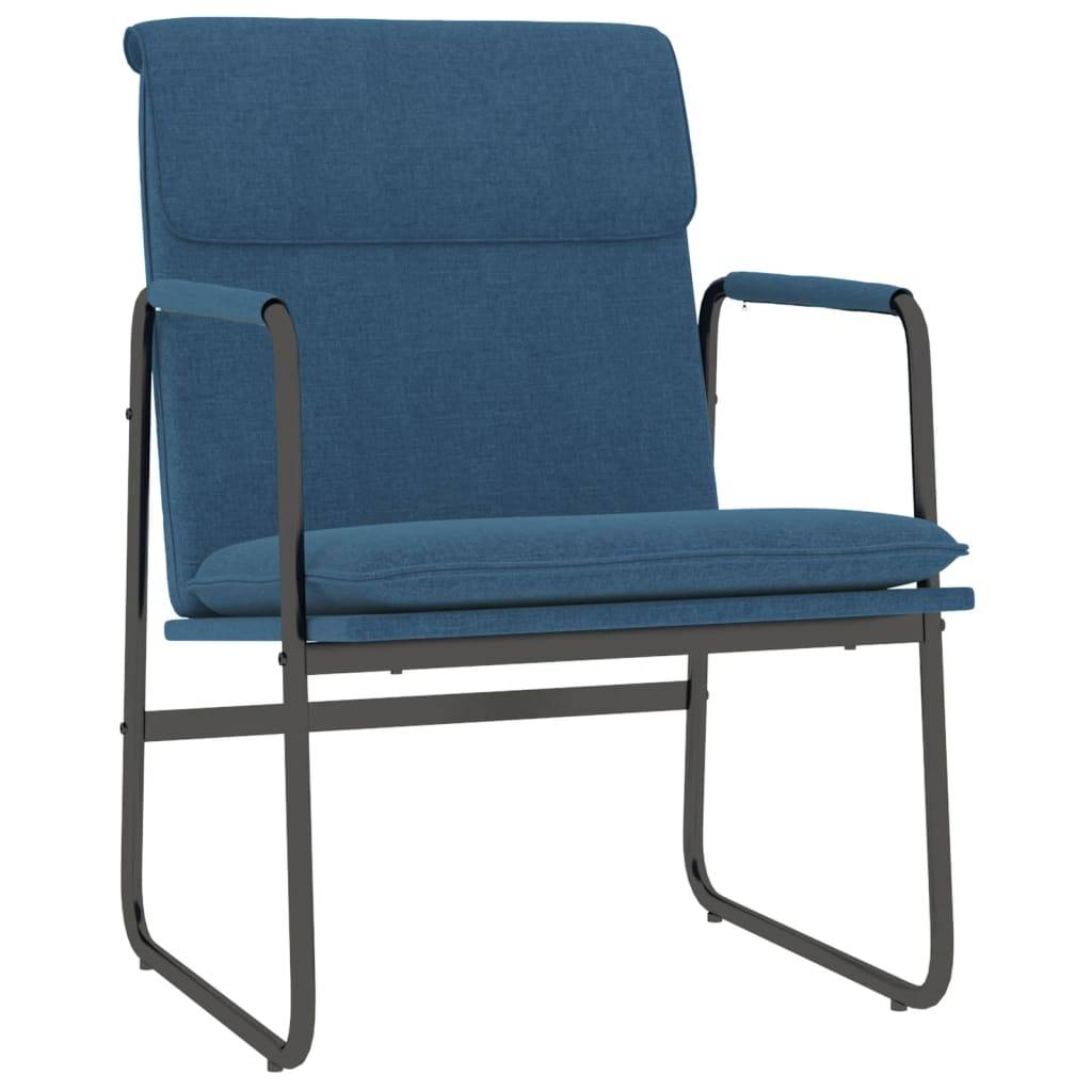 Maison Chic - Chaise longue | Transat | Bain de soleil Bleu 55x64x80 cm Tissu - Image 1