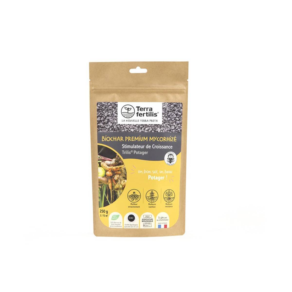 Terra Fertilis - Fertilisant Potager Mycorhizé à base de Biochar - pour des légumes sains et des sols vivants - 2.5 kg - Image 1
