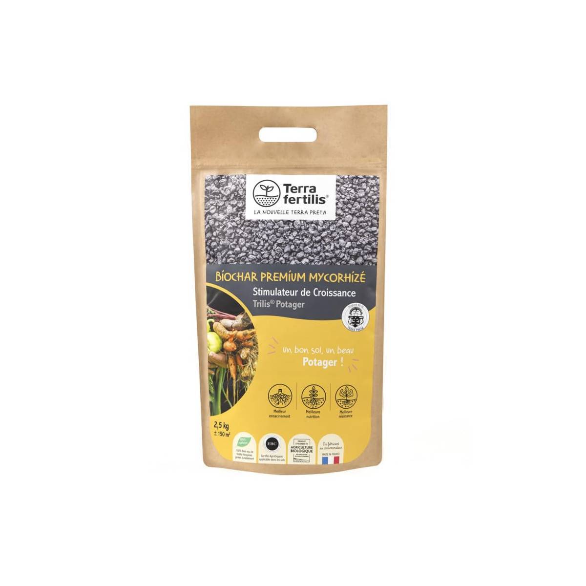 Terra Fertilis - Fertilisant Potager Mycorhizé à base de Biochar - pour des légumes sains et des sols vivants - 2.5 kg - Image 9
