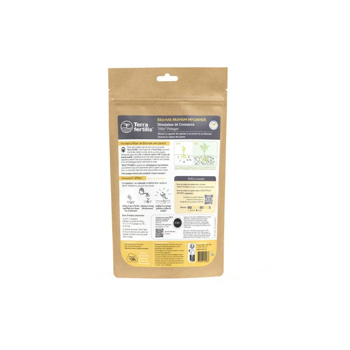 Terra Fertilis - Fertilisant Potager Mycorhizé à base de Biochar - pour des légumes sains et des sols vivants - 2.5 kg - Image 2