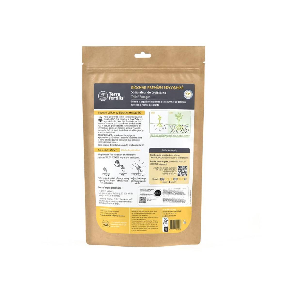 Terra Fertilis - Fertilisant Potager Mycorhizé à base de Biochar - pour des légumes sains et des sols vivants - 2.5 kg - Image 6