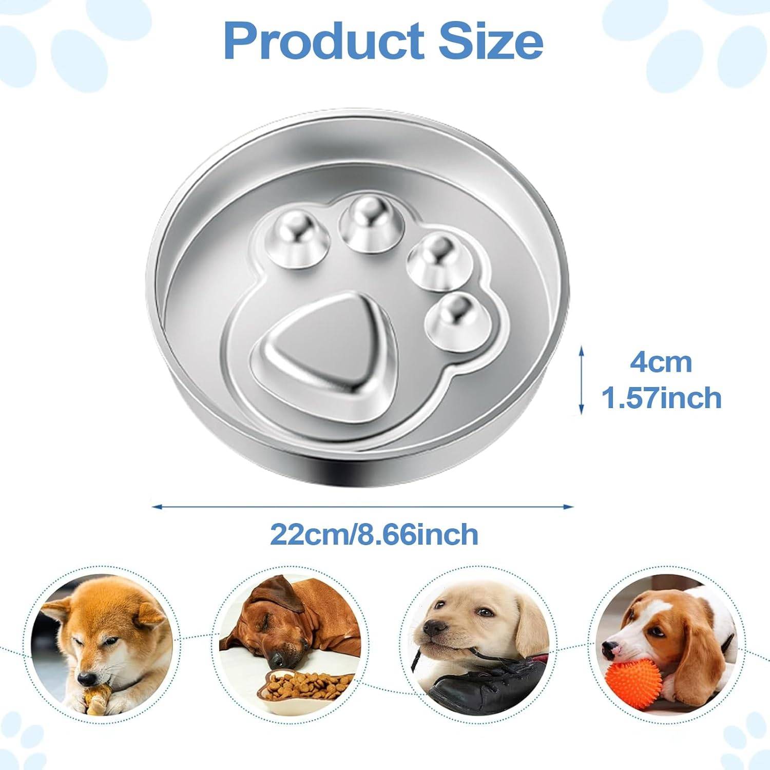 DtopbuyAge - Gamelle Anti-Glouton pour Chien - INOX Antidérapant DtopbuyAge - Image 5