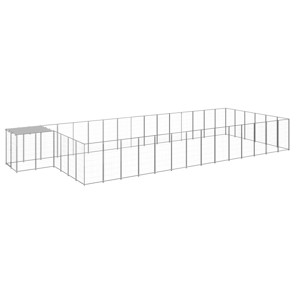 Vidaxl - Chenil Argenté 26,62 m² Acier vidaXL 3082224 - Imagen 1