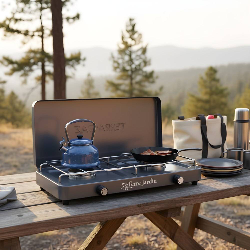Réchaud de camping gazinière 2 feux Terragaz - Image 9