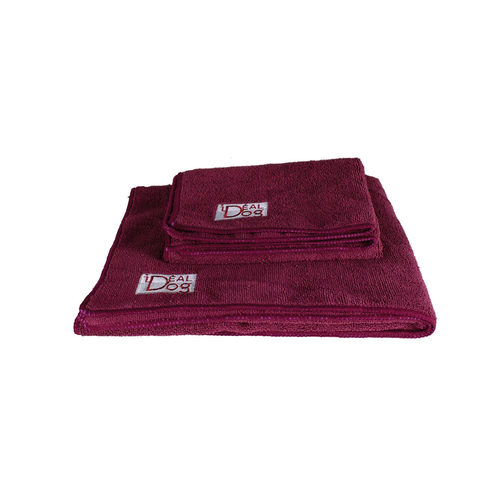 Serviettes Microfibre bordeaux IdealDog - Grand modèle IDEALDOG