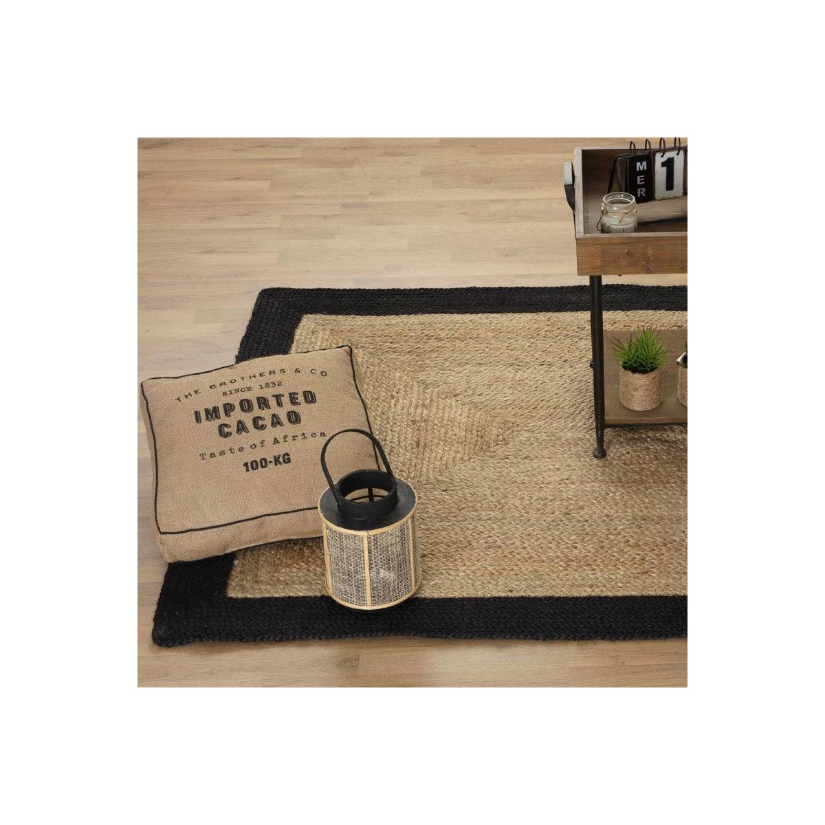 Tapis jute naturel bord noir 120x170 Atmosphera - Imagen 6