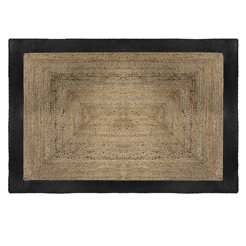 Tapis jute naturel bord noir 120x170 Atmosphera - Imagen 1