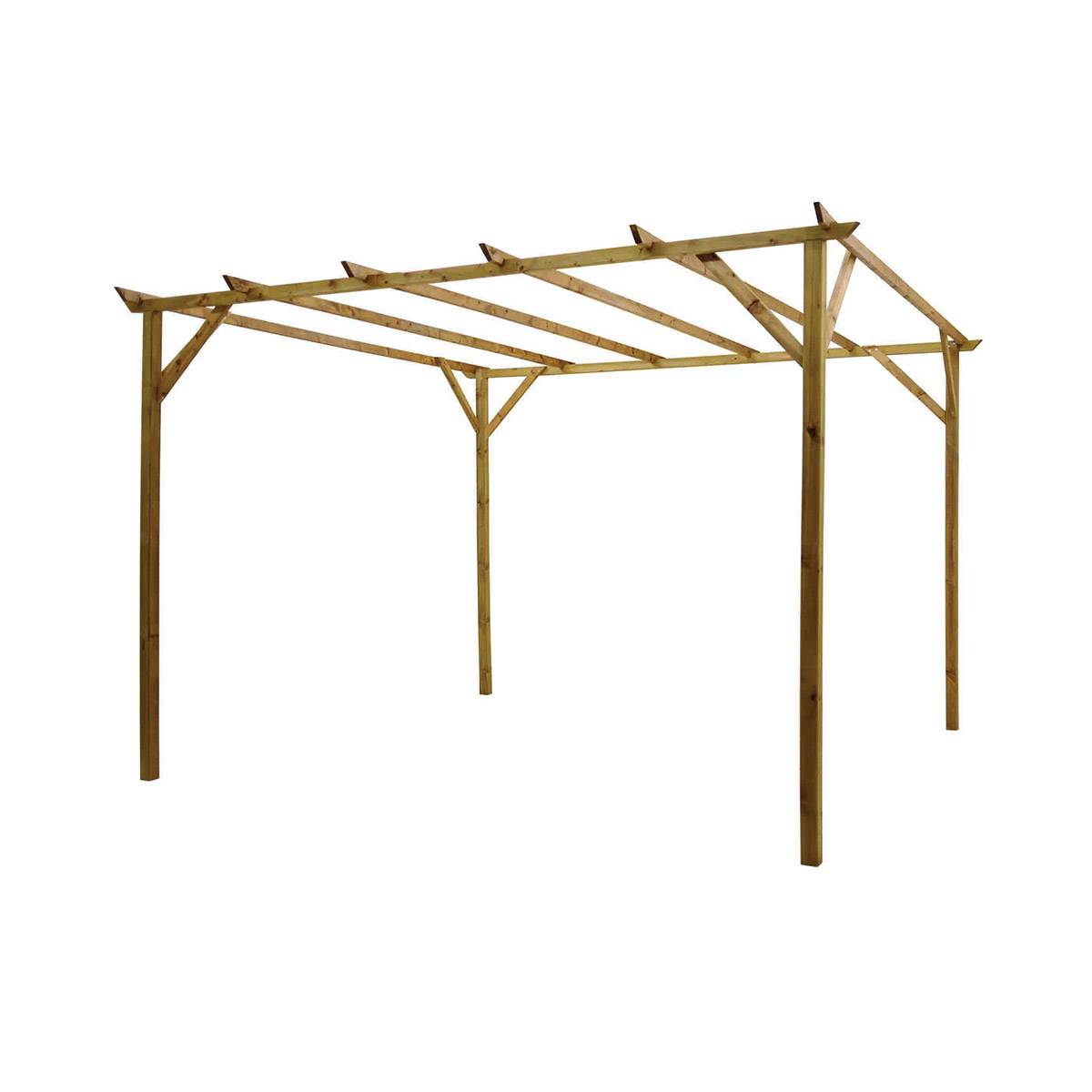 Pergola en bois 300 x 300 - Cémonjardin - Imagen 1