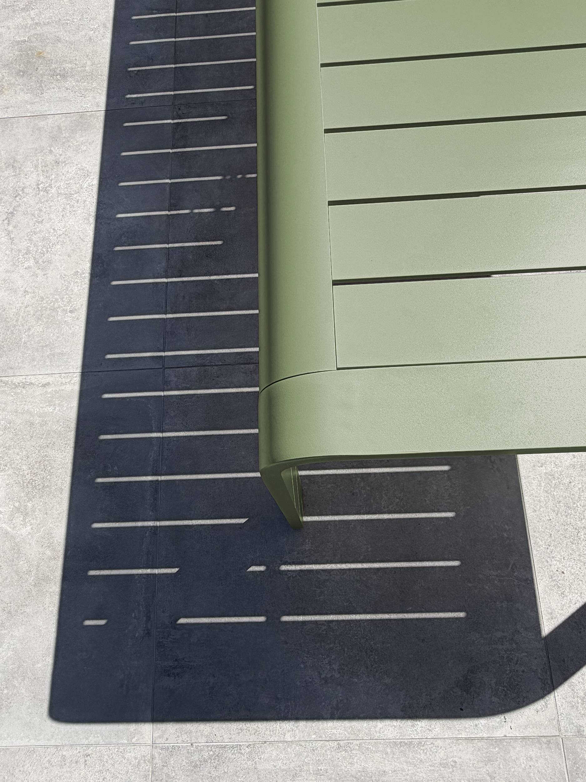 Dcb Garden - Table de jardin en aluminium - Vert olive - HANOI - Image 5