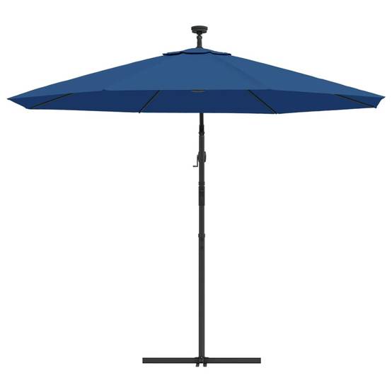 Vidaxl - Parasol de jardin en porte-à-faux et lumières LED mât en acier vidaXL 47137 - Imagen 8