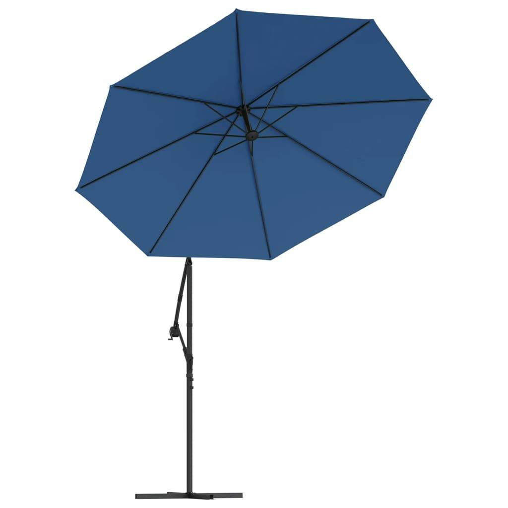 Vidaxl - Parasol de jardin en porte-à-faux et lumières LED mât en acier vidaXL 47137 - Imagen 6