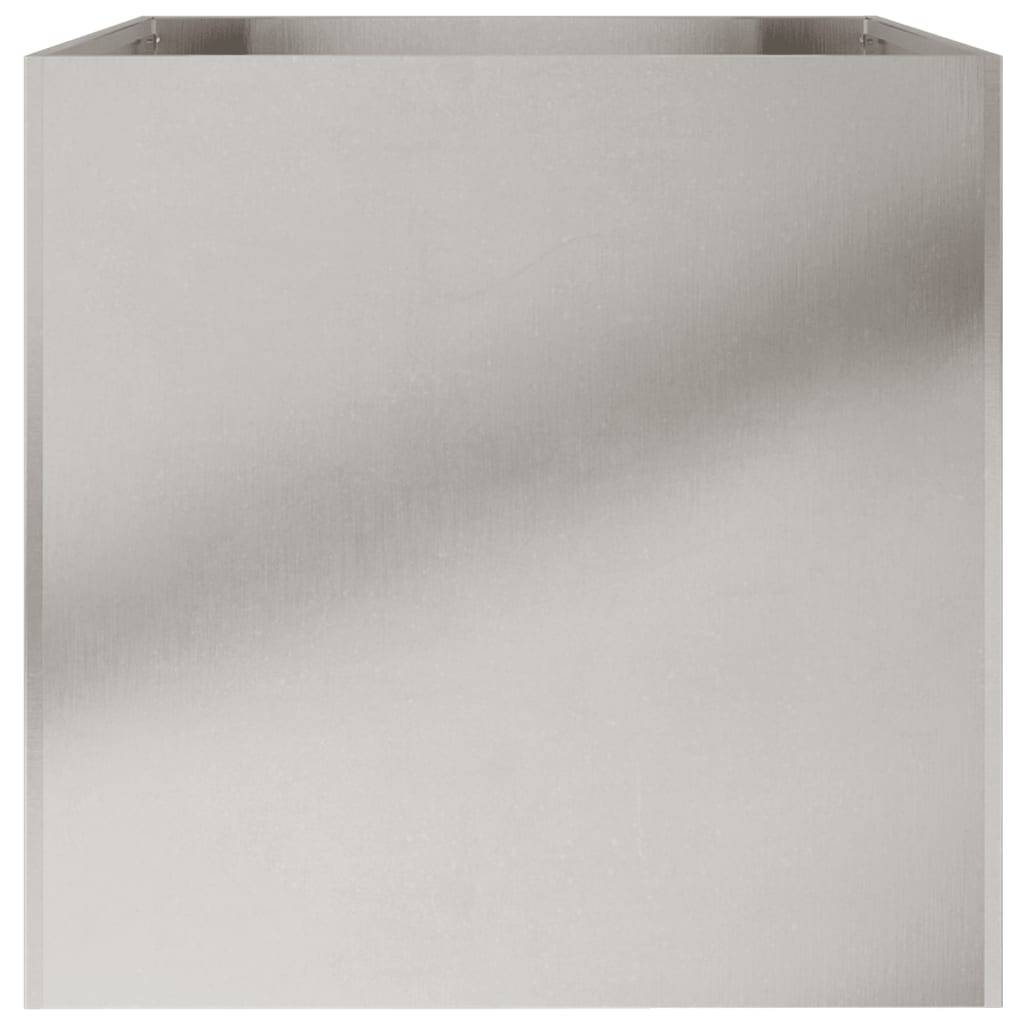 Jardinière acier inoxydable argenté 62 x 47 x 46 cm - PANGIVO - Image 6