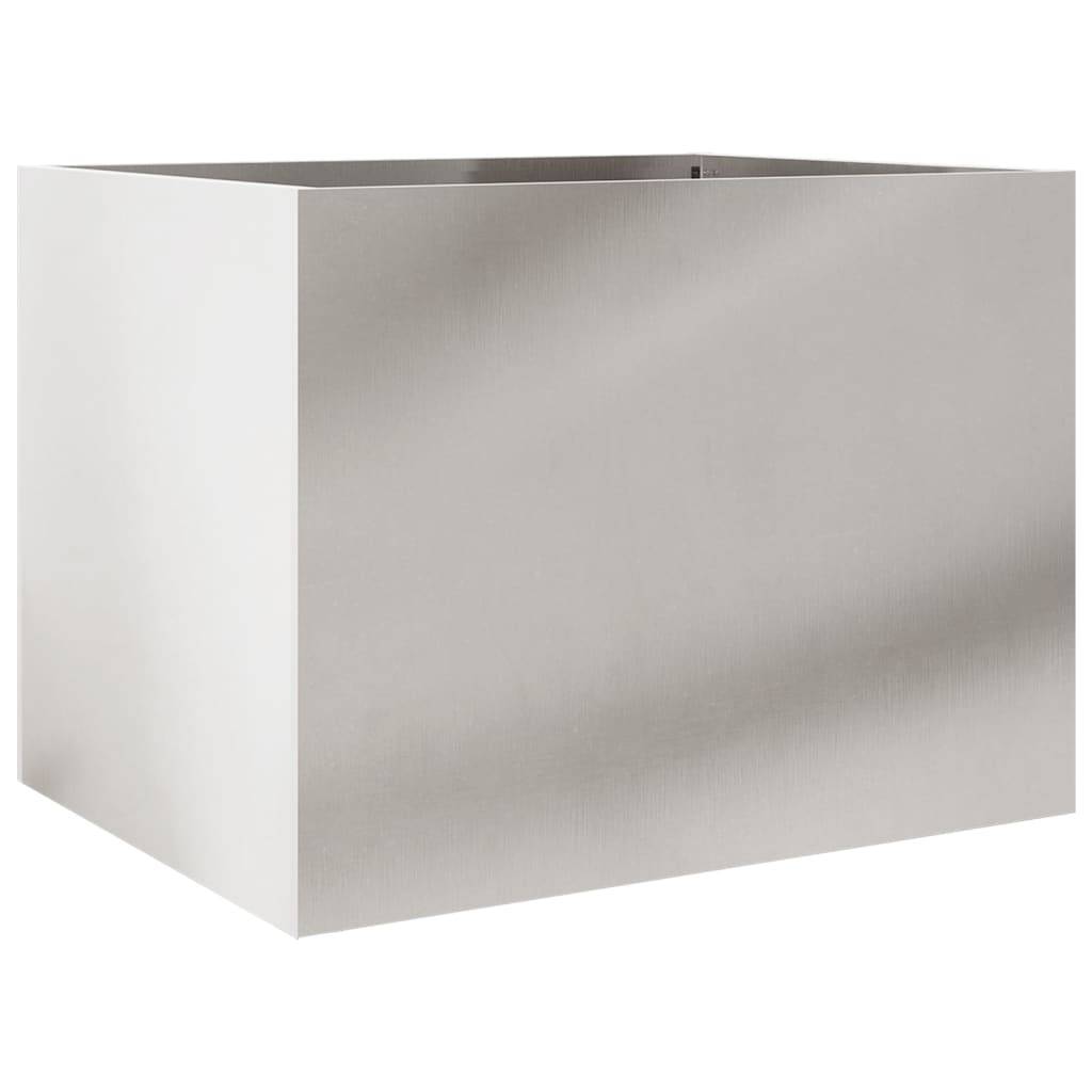 Jardinière acier inoxydable argenté 62 x 47 x 46 cm - PANGIVO - Image 7