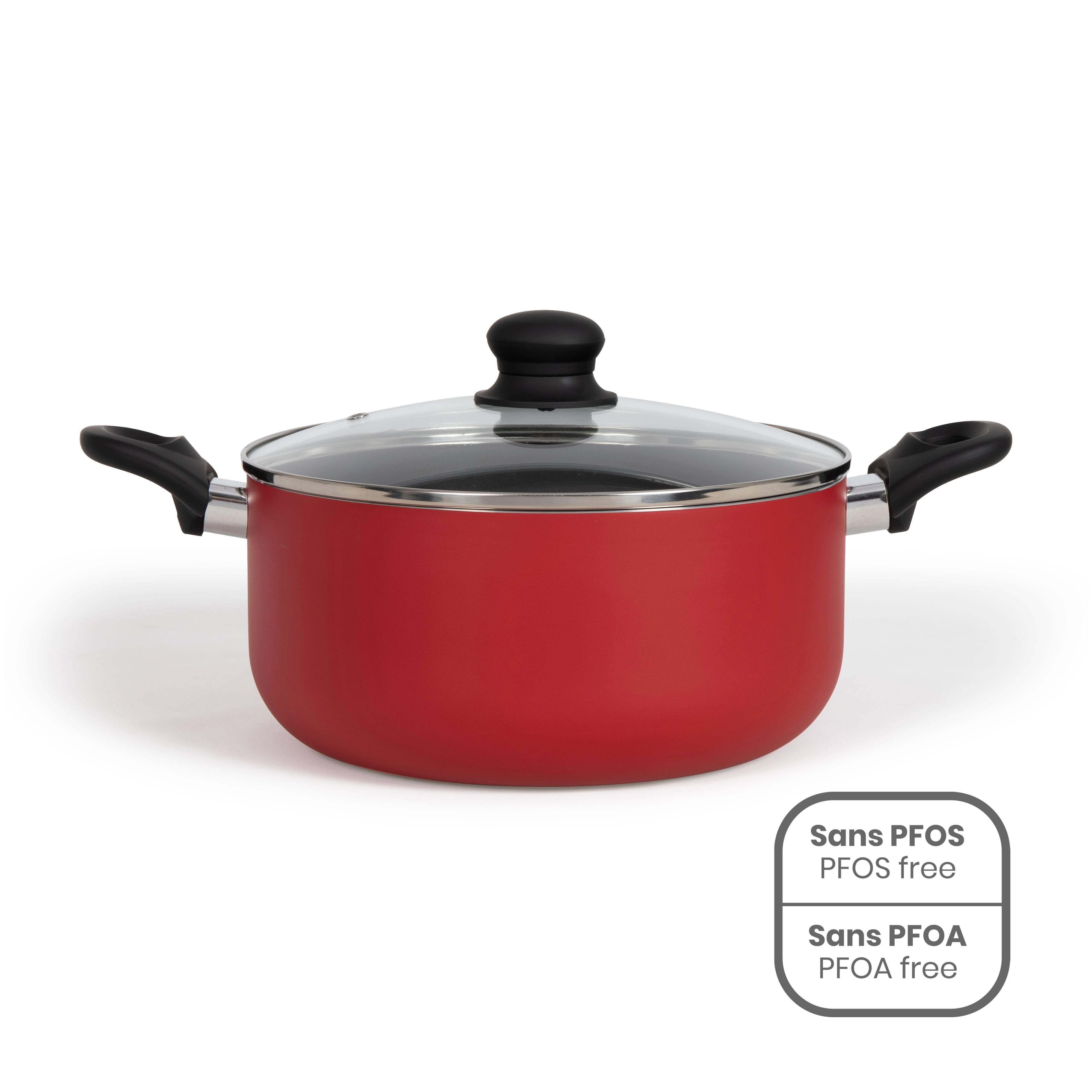 Livoo - Faitout aluminium 24cm avec couvercle MEP150R Livoo - Imagen 1