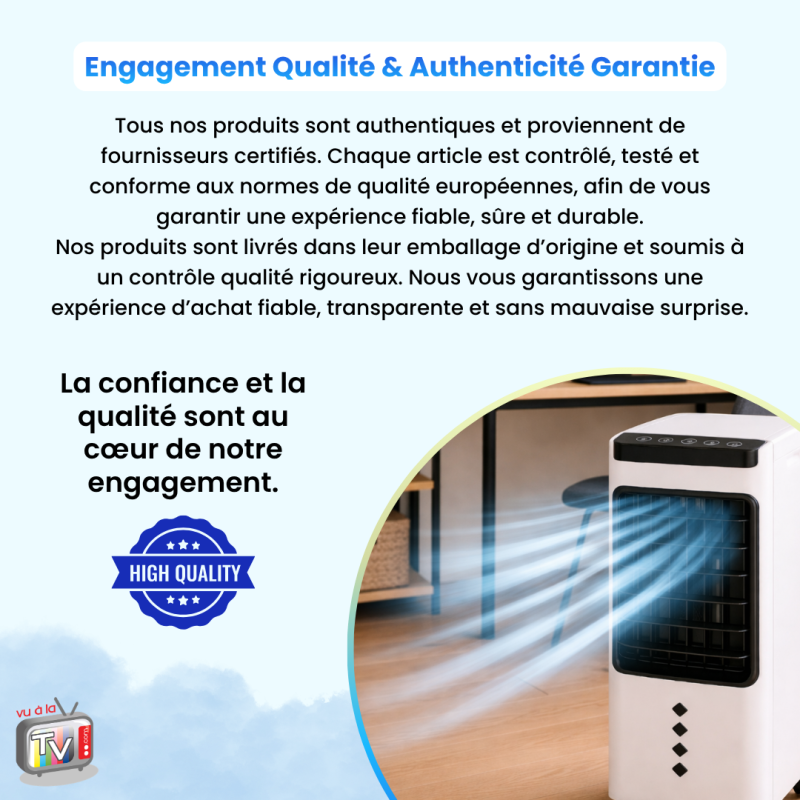 Rafraîchisseur d'Air Portable 3 en 1 | Rafraîchit, Humidifie et Purifie l'Air | 60 W Basse Consommation- VENTEO - Image 7