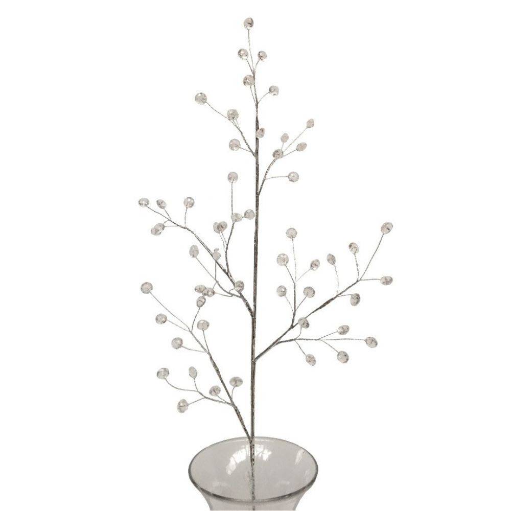 Branche de Fleurs en verre transparent 90cm Chemin de campagne - Imagen 1