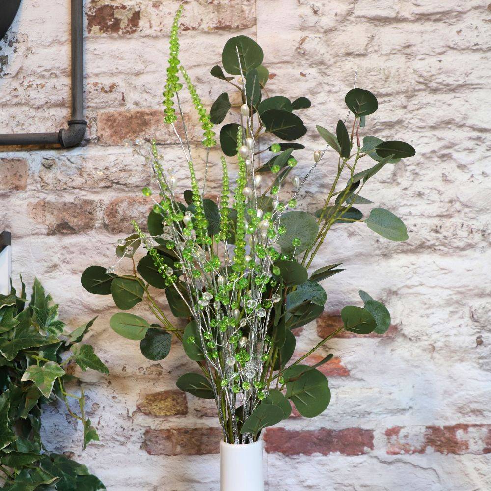 Branche de Fleurs en verre transparent 90cm Chemin de campagne - Imagen 3
