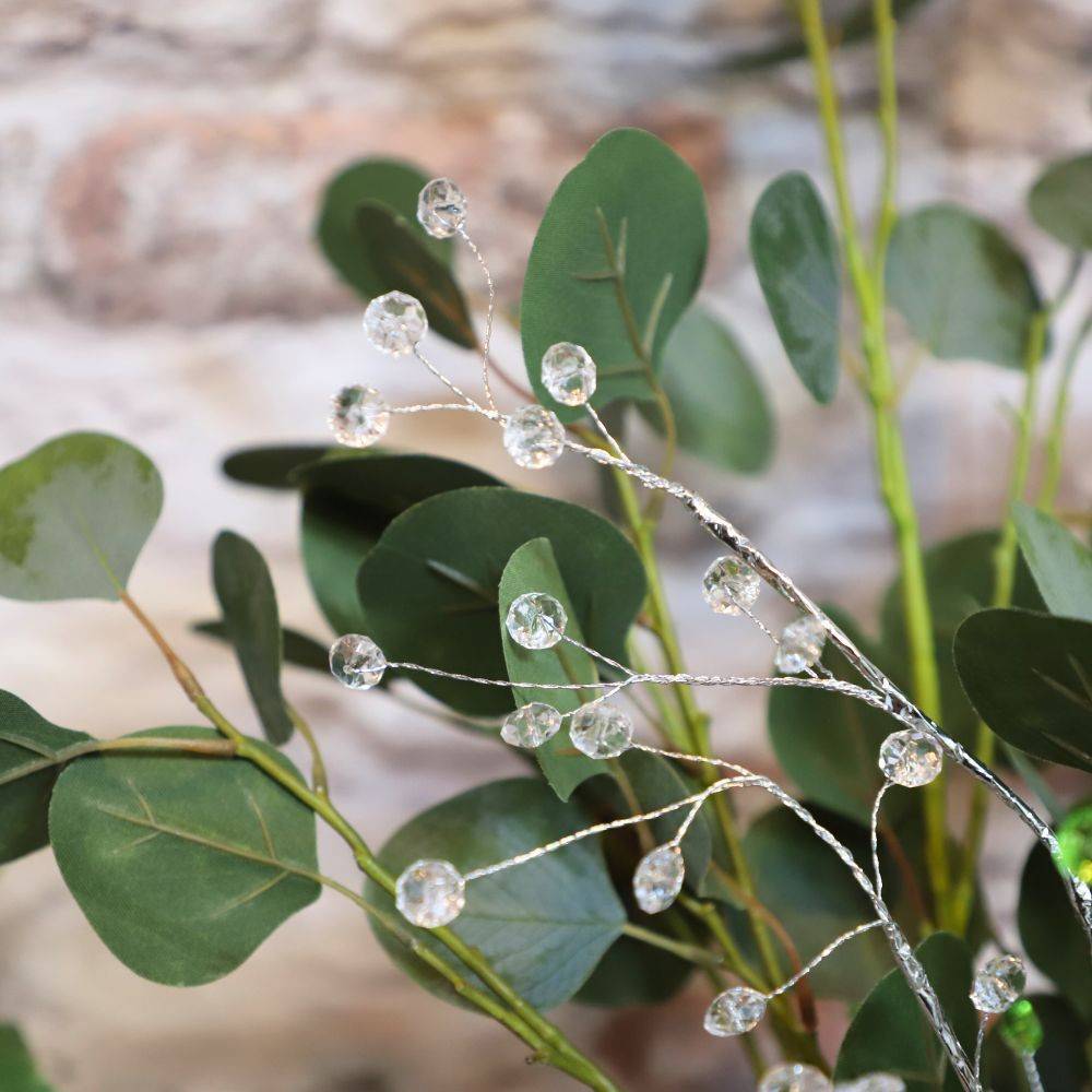 Branche de Fleurs en verre transparent 90cm Chemin de campagne - Imagen 2