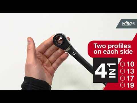 Clé à cliquet double 4 en 1 - réversible - Ouv 10 13 17 19 mm - avec 72 dents I multi-cliquet - WIHA - 45421 - Imagen 5