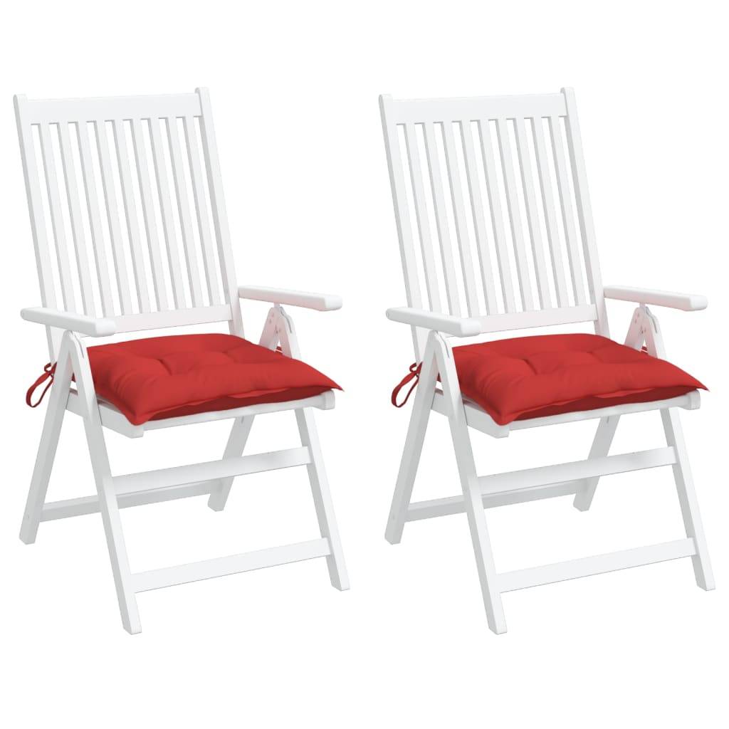 PANGIVO - Coussins de chaise tissu oxford rouge 40 x 40 x 7 cm - PANGIVO - Image 4