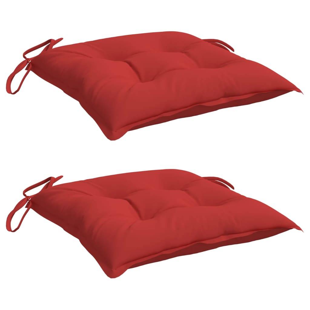 PANGIVO - Coussins de chaise tissu oxford rouge 40 x 40 x 7 cm - PANGIVO - Image 3