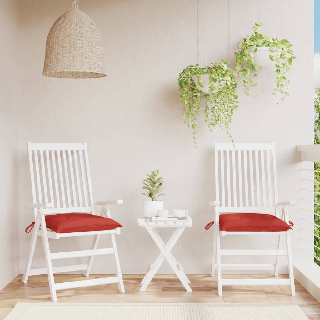 PANGIVO - Coussins de chaise tissu oxford rouge 40 x 40 x 7 cm - PANGIVO - Image 1