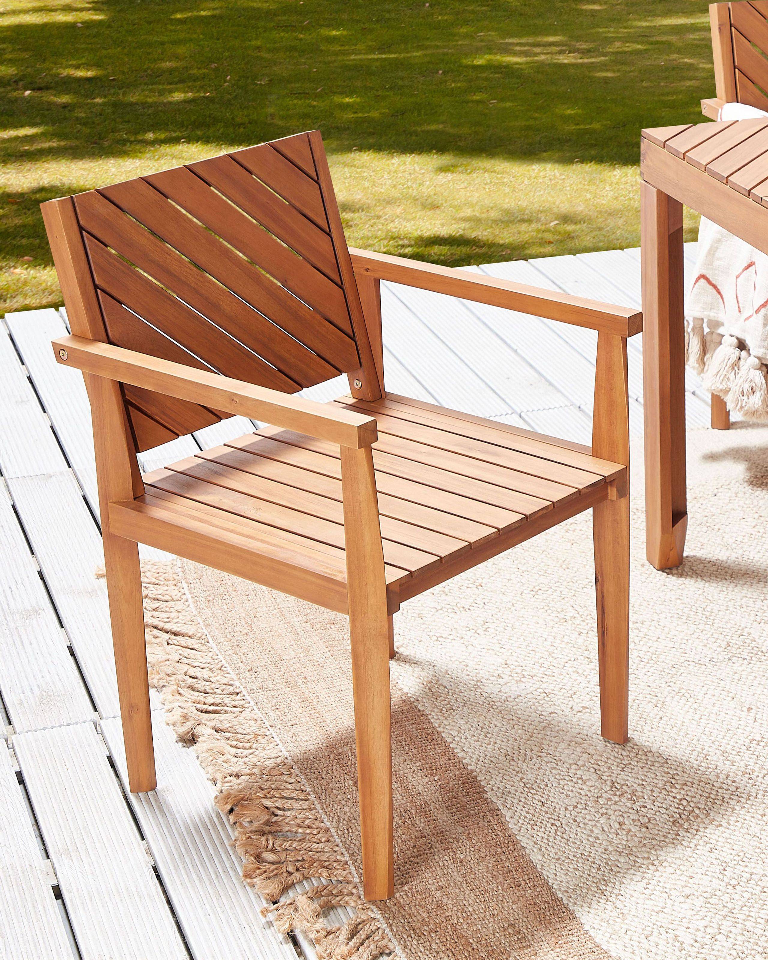 Beliani - Chaise de jardin Acacia Marron BARATTI - Beliani - Imagen 1