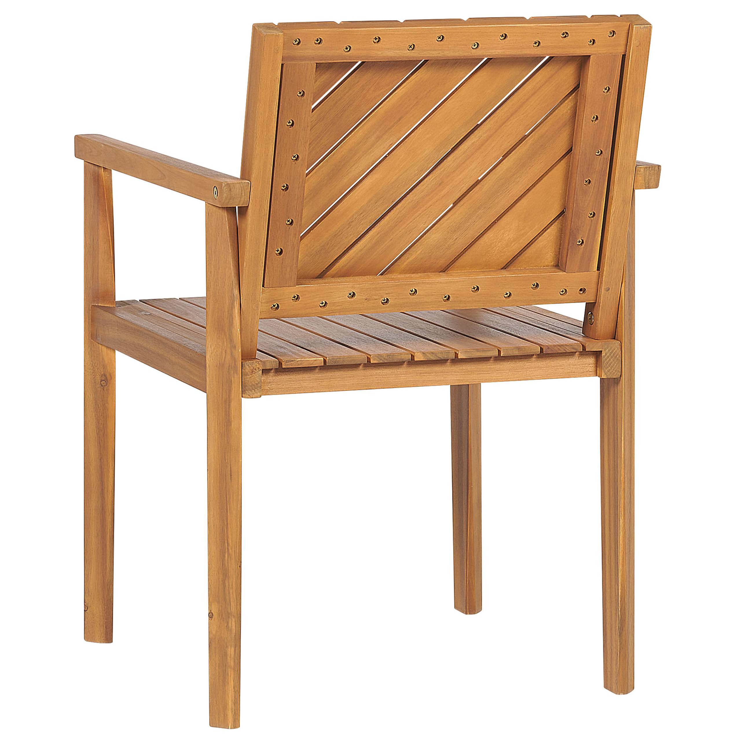 Beliani - Chaise de jardin Acacia Marron BARATTI - Beliani - Imagen 6