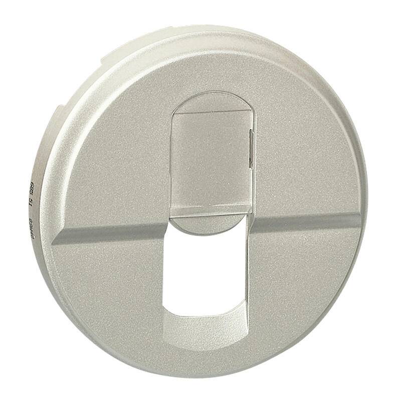 Legrand - Enjoliveur CÉLIANE pour prise RJ45  Titane - LEGRAND - 068551