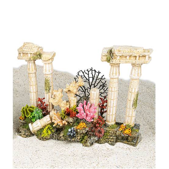 Vadigran - Colonnes antiques romaines 42 cm avec bulleur Décoration aquarium - Image 1