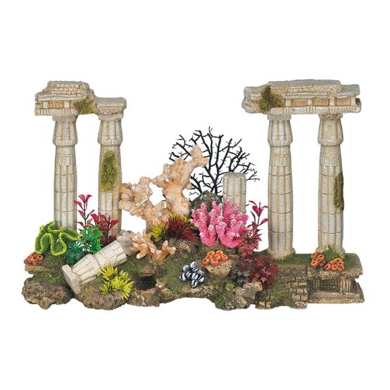 Vadigran - Colonnes antiques romaines 42 cm avec bulleur Décoration aquarium - Image 2