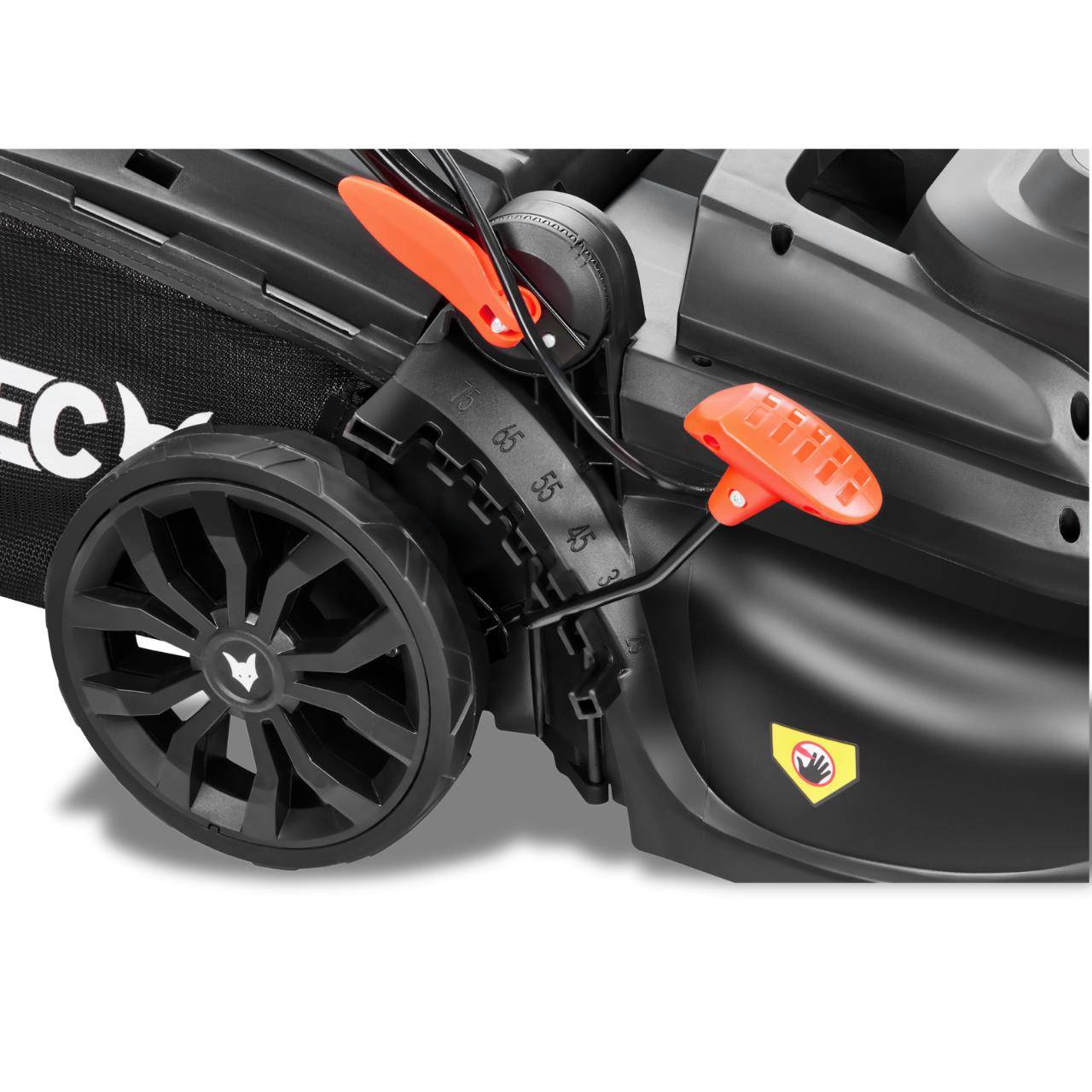FUXTEC - Tondeuse à gazon électrique 43 cm FUXTEC FX-RME43 – 45L – 1200W – Hauteur 25-75 mm – Poussée – 220V - Image 8