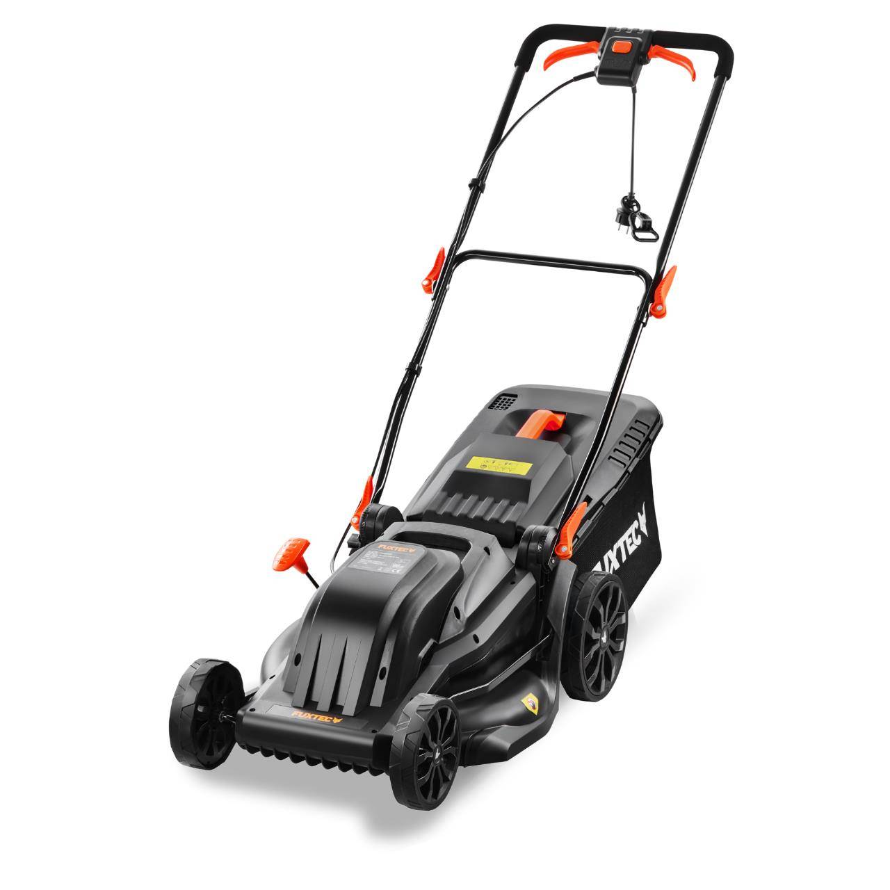 FUXTEC - Tondeuse à gazon électrique 43 cm FUXTEC FX-RME43 – 45L – 1200W – Hauteur 25-75 mm – Poussée – 220V - Image 1