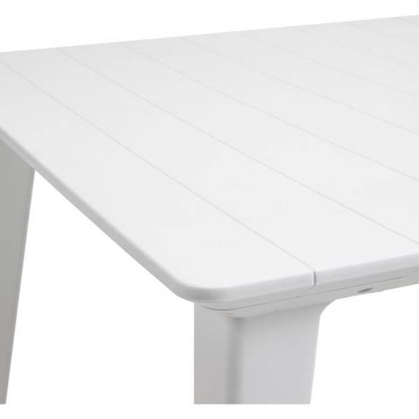 Table de jardin - rectangulaire - blanc - en résine - 8 a 10 personnes - Lima - Allibert by KETER - Image 3