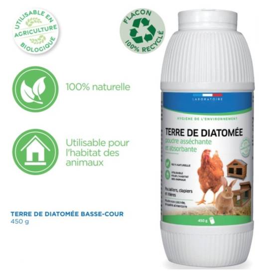 Francodex - Terre de Diatomée 450 g Poudre Asséchante et Absorbante pour POULE et RONGEUR basse cours - Image 7