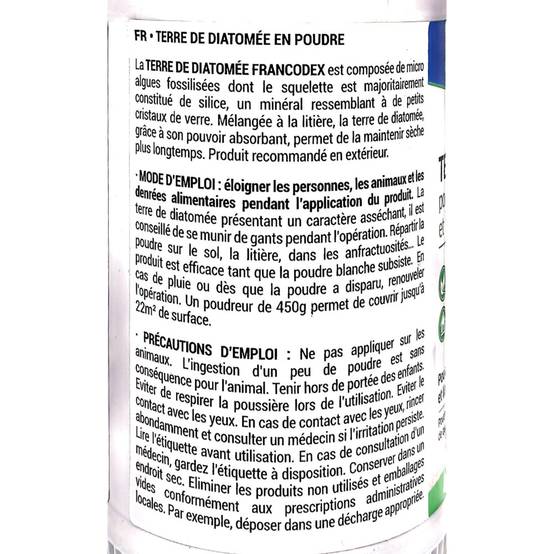 Francodex - Terre de Diatomée 450 g Poudre Asséchante et Absorbante pour POULE et RONGEUR basse cours - Image 3